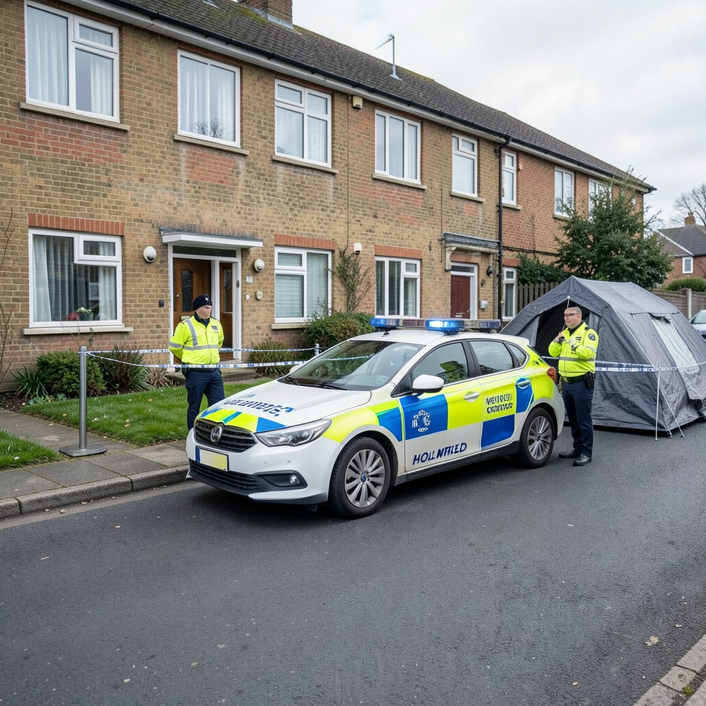 Police remain at Holmfield Court flats in Bradford after cordon and forensic officers